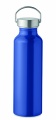 Recycled aluminum bottle 500 ml with a stainless steel handle cap, Blue