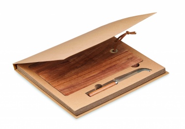 Logotrade promotional giveaway picture of: Acacia wood cheese board set Hannover