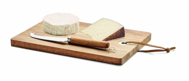 Logo trade corporate gifts image of: Acacia wood cheese board set Hannover