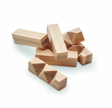 Logotrade promotional item picture of: Bamboo brain teaser star shape