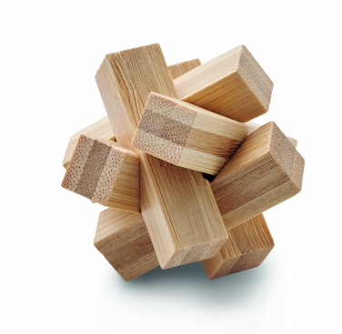 Logotrade promotional products photo of: Bamboo brain teaser star shape