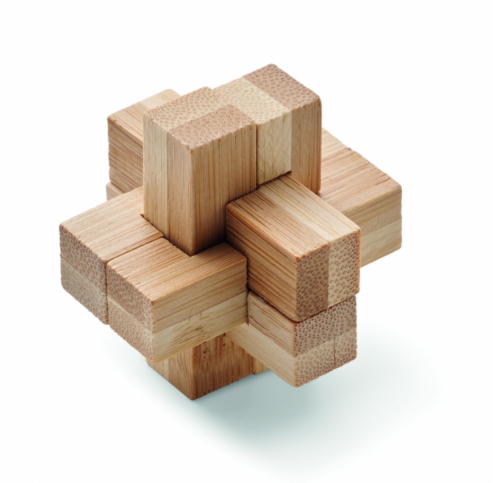 Logotrade advertising product image of: Bamboo brain teaser puzzle