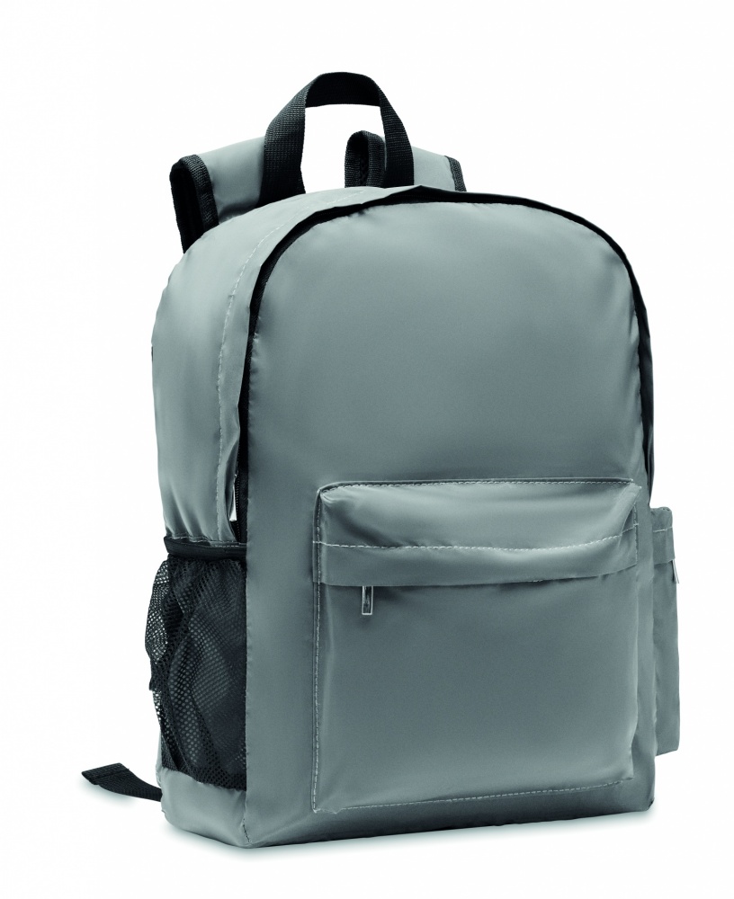 Logo trade promotional merchandise image of: High reflective backpack 190T