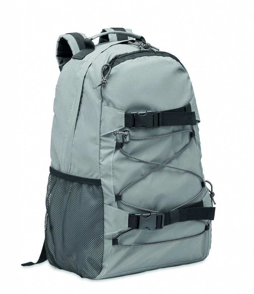 Logo trade promotional products image of: High reflective backpack 190T