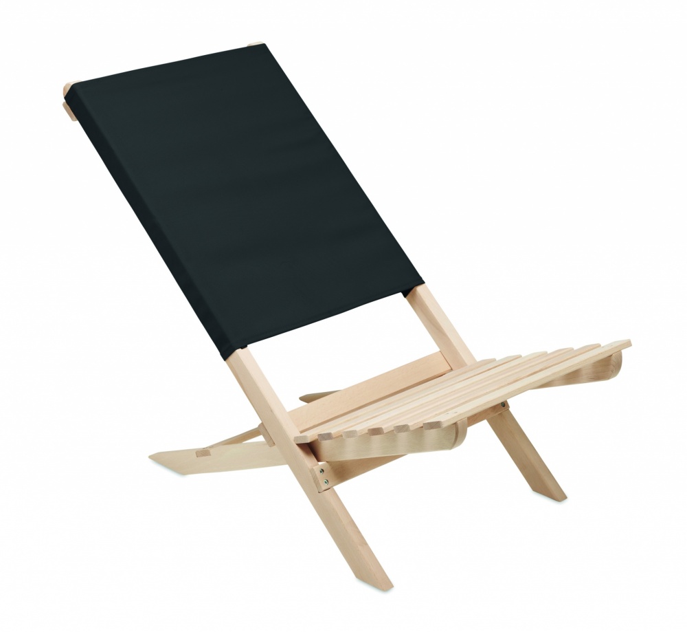 Logotrade advertising product image of: Foldable wooden beach chair