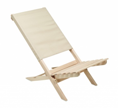 Logotrade promotional gifts photo of: Foldable wooden beach chair