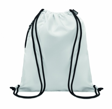 Logo trade promotional gift photo of: Large drawstring bag 300D RPET