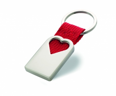 Logotrade promotional item picture of: Heart metal key ring Kemi