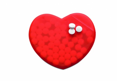 Logo trade promotional giveaways picture of: Heart shape peppermint box