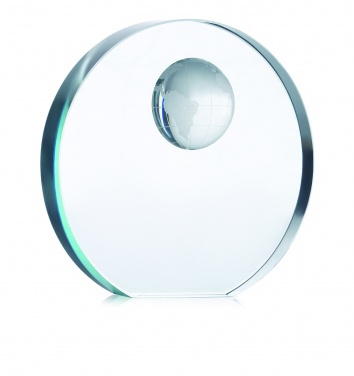 Logo trade promotional product photo of: Globe glass trophy