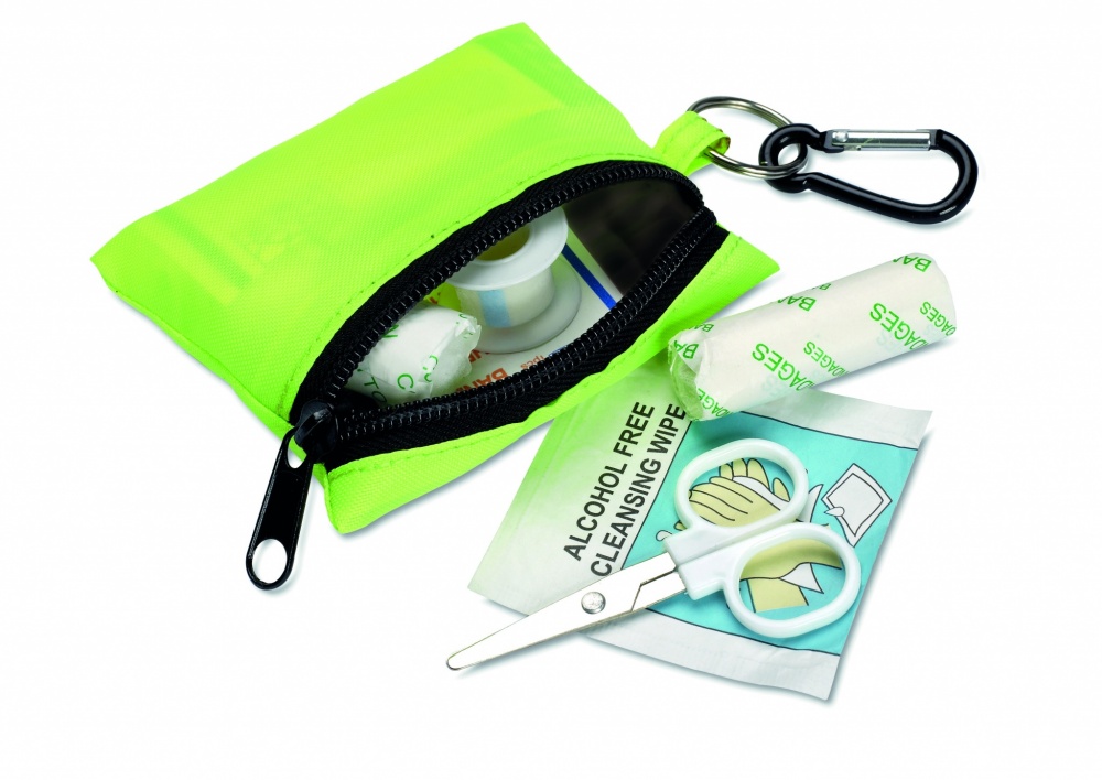 Logotrade promotional gift image of: First aid kit w/ carabiner