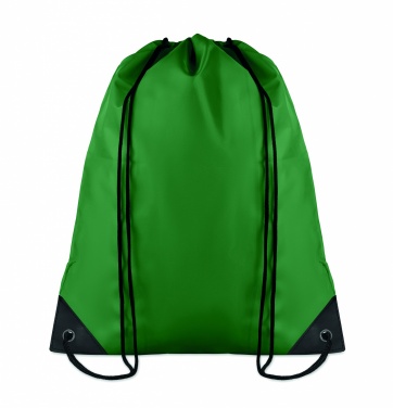 Logo trade promotional items image of: 190T Polyester drawstring bag