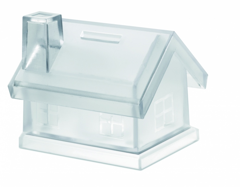 Logo trade promotional products picture of: Plastic house coin bank