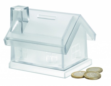 Logotrade promotional merchandise photo of: Plastic house coin bank