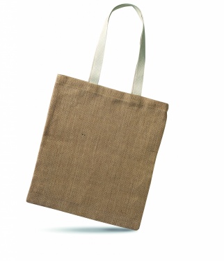 Logo trade promotional merchandise photo of: Jute shopping bag