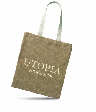 Logo trade promotional giveaways picture of: Jute shopping bag