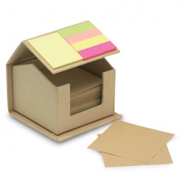 Logo trade promotional items image of: Memo/sticky notes pad recycled