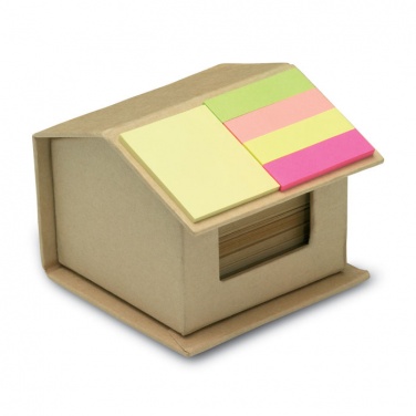 Logo trade promotional merchandise image of: Memo/sticky notes pad recycled