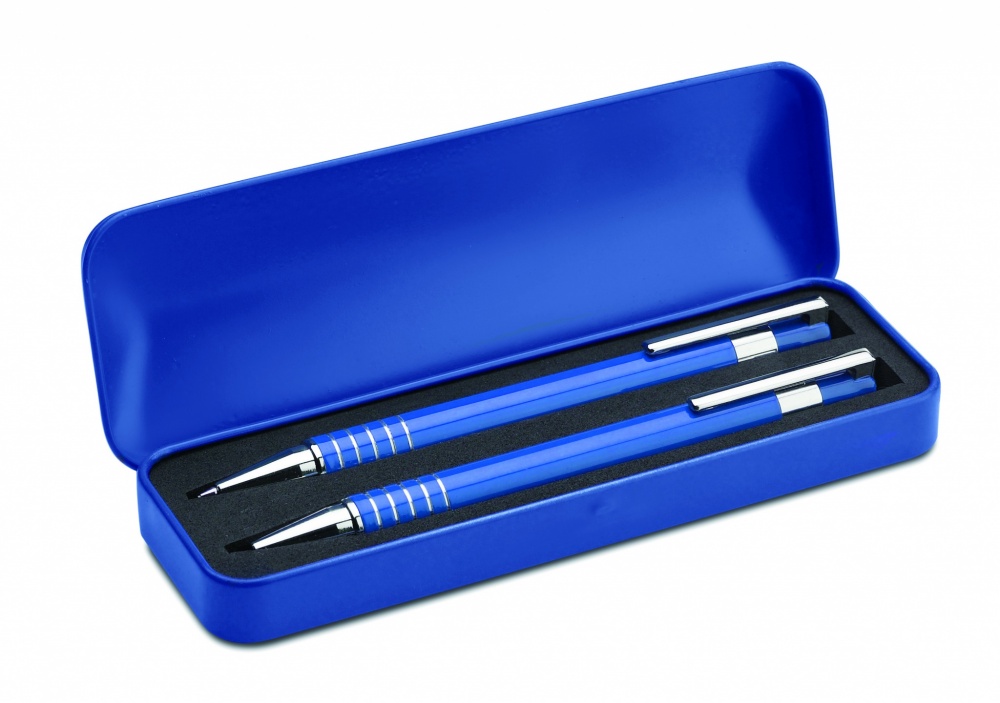 Logotrade promotional merchandise picture of: Ball pen set in metal box