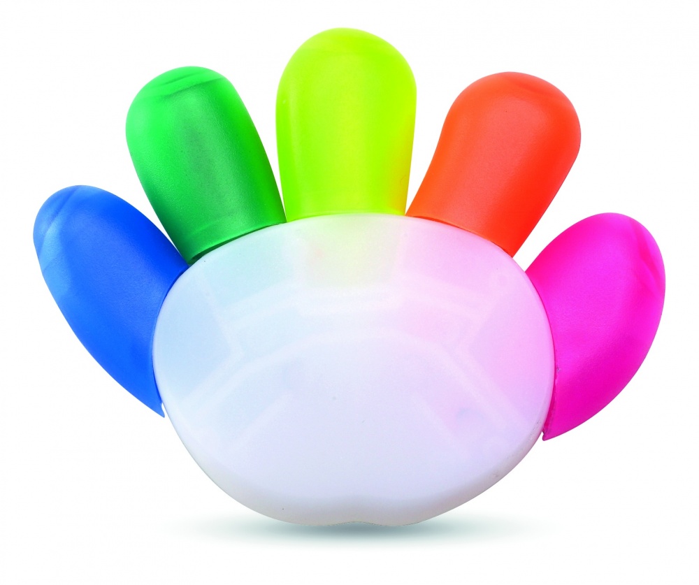 Logo trade promotional item photo of: 5 colour highlighter