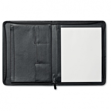 Logo trade promotional merchandise image of: A4 leather conference folder