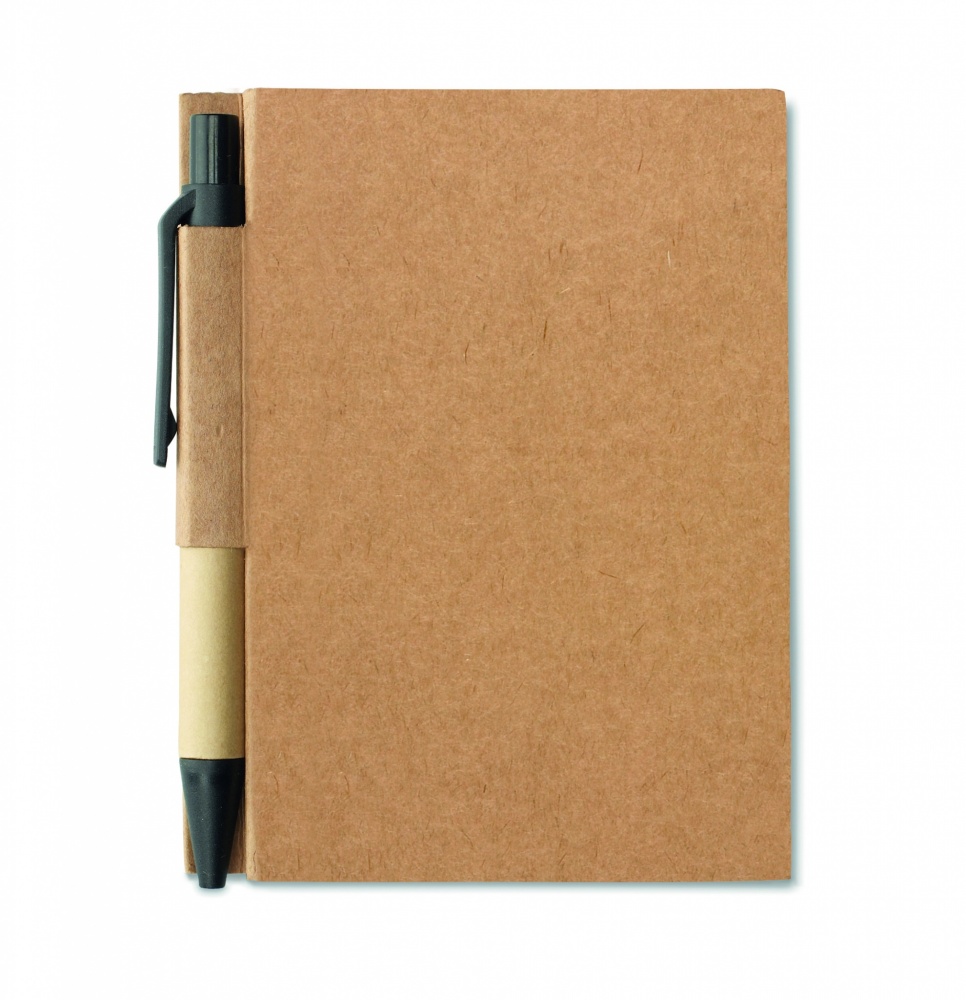 Logotrade promotional item image of: Recycled notebook with pen