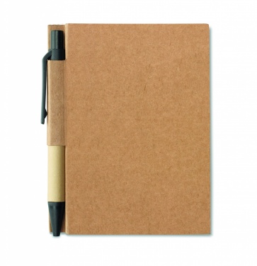 Logo trade promotional giveaways picture of: Recycled notebook with pen