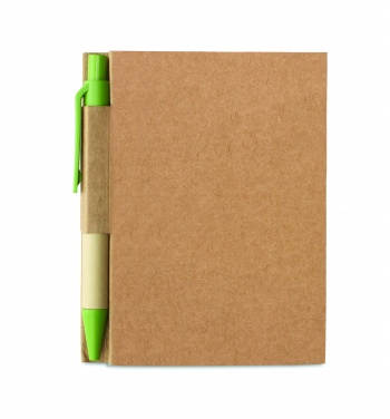 Logotrade promotional giveaway image of: Recycled notebook with pen