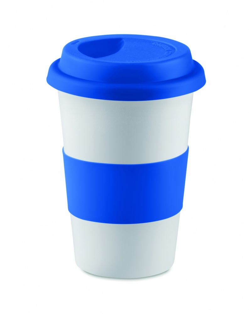 Logo trade advertising product photo of: Ceramic mug w/ lid and sleeve