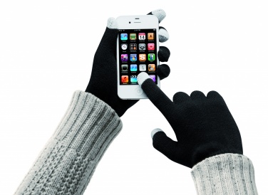 Logo trade business gifts image of: Tactile gloves for smartphones