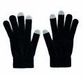 Tactile gloves for smartphones, Black