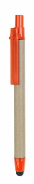 Logo trade promotional items image of: Recycled carton stylus pen