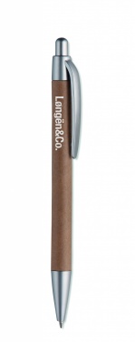 Logo trade promotional merchandise picture of: Carton barrel ball pen