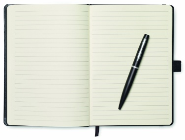 Logo trade advertising products image of: A5 notebook with pen 72 lined