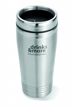 Logo trade corporate gifts picture of: Double wall travel cup 400ml