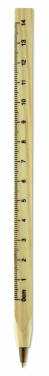 Logo trade promotional item photo of: Wooden ruler pen