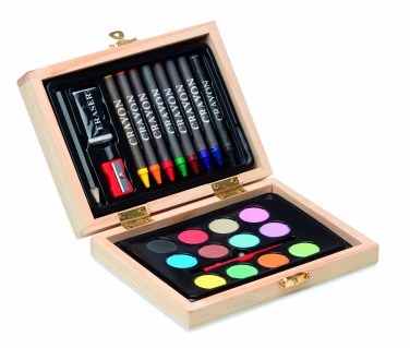 Logotrade promotional gift image of: Painting set in wooden box