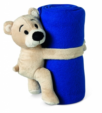 Logotrade promotional giveaway image of: Fleece blanket with bear