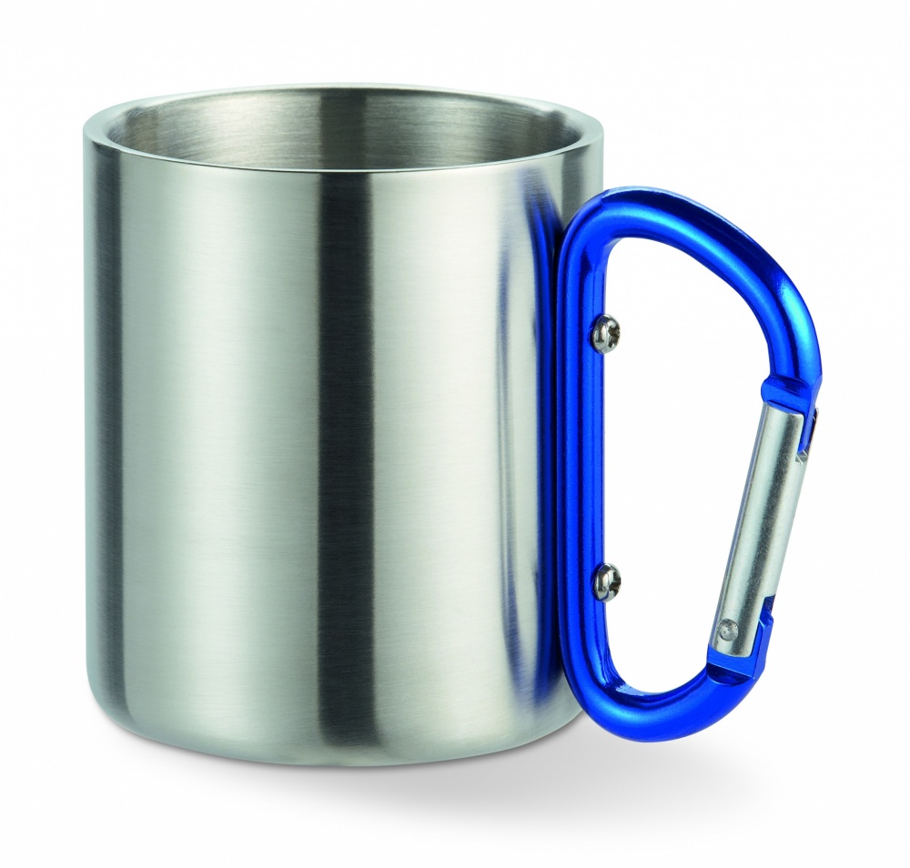 Logo trade promotional merchandise photo of: Metal mug & carabiner handle