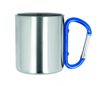 Logo trade promotional gifts image of: Metal mug & carabiner handle