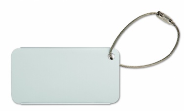 Logo trade promotional giveaway photo of: Aluminium luggage tag