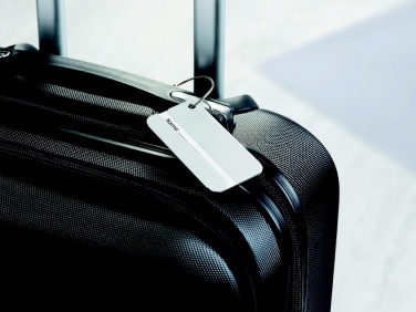 Logo trade corporate gifts image of: Aluminium luggage tag