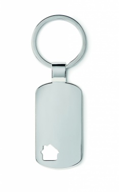 Logo trade advertising products picture of: Key ring with house detail Jelgava