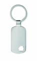 Key ring with house detail Jelgava, Matt Silver