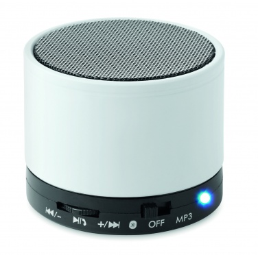 Logo trade promotional product photo of: Round wireless speaker