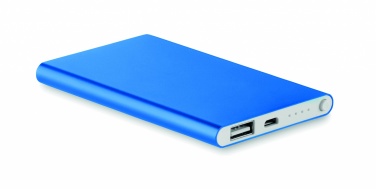 Logo trade advertising products image of: Flat power bank 4000 mAh