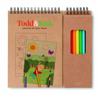 Logotrade business gift image of: Colouring set with notepad