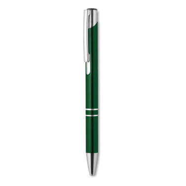 Logo trade promotional merchandise picture of: Push button aluminium pen