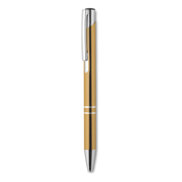 Logo trade promotional giveaway photo of: Push button aluminium pen