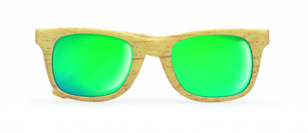 Logo trade promotional gifts picture of: Wooden look sunglasses MAARDU